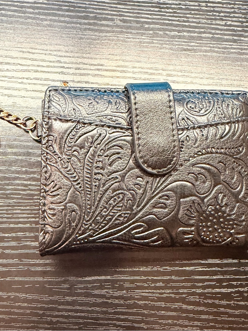 Embossed RFID Wallet Keychain – Stylish & Practical